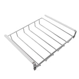 Wine Glass Holder Stainless Steel Punch Free Wine Glass Rack Under Cabinet for Home Goblet Storage - Low Angle