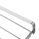 Wine Glass Holder Stainless Steel Punch Free Wine Glass Rack Under Cabinet for Home Goblet Storage - Extra Image