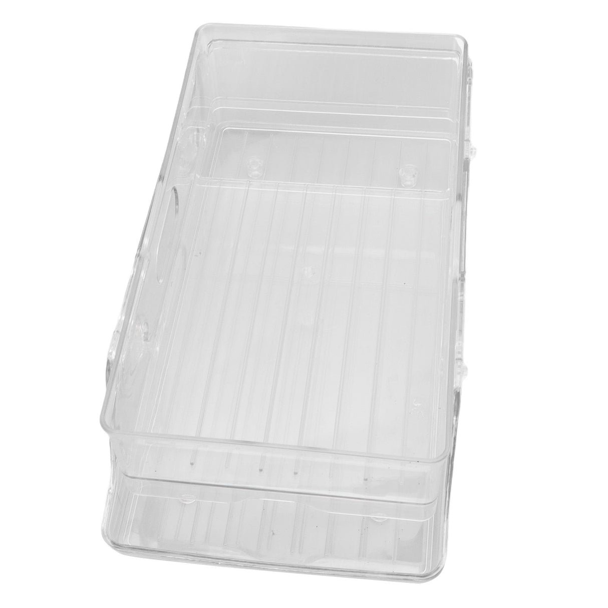 Automatic Rolling Beverage Soda Can Storage Organizer Double Layers Plastic Refrigerator Can Holder Dispenser Bin