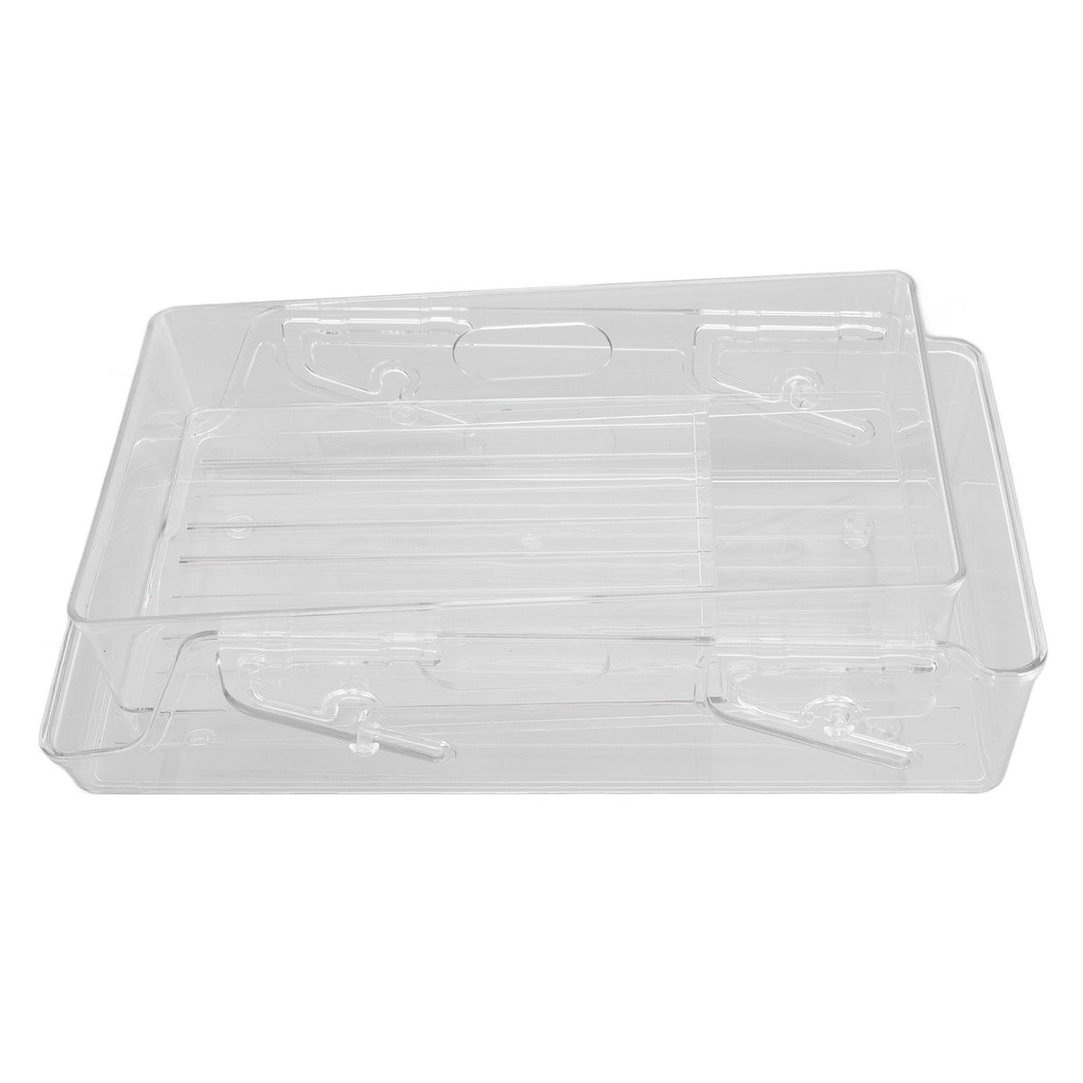 Automatic Rolling Beverage Soda Can Storage Organizer Double Layers Plastic Refrigerator Can Holder Dispenser Bin