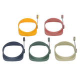 5 PCS Handle Egg Frying Rings Silicone Double Sided Egg Rings Quadrate Round Dual Use Omelet Mold
