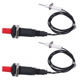 2 Pcs Piezo Igniter 1 Out 2 Push Button with Ignition Needle Wire 1 Meter Piezoelectric Ignition for Fireplace Oven Heater Kitchen - Extra Image
