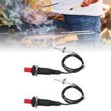 2 Pcs Piezo Igniter 1 Out 2 Push Button with Ignition Needle Wire 1 Meter Piezoelectric Ignition for Fireplace Oven Heater Kitchen - Extra Image