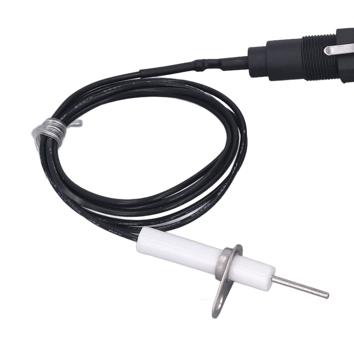 2 Pcs Piezo Igniter 1 Out 2 Push Button with Ignition Needle Wire 1 Meter Piezoelectric Ignition for Fireplace Oven Heater Kitchen