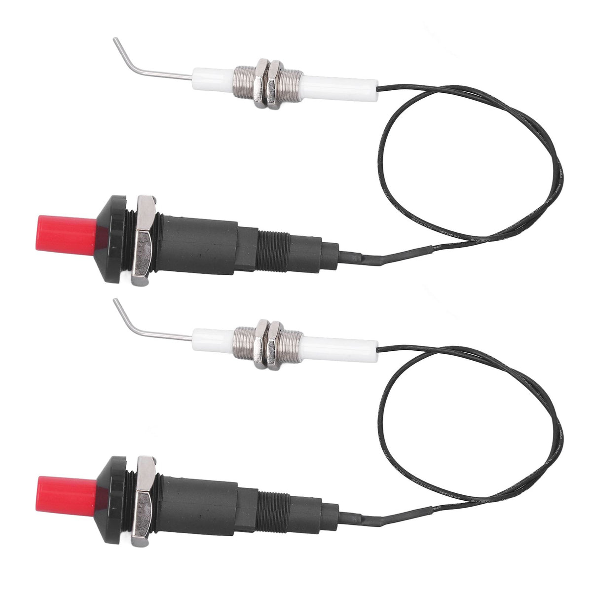 2 Sets Grill Stove Igniter Set Plastic Push Type Universal Threaded Grill Stove Spark Ignition for Kitchen Accessories