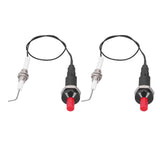 2 Sets Grill Stove Igniter Set Plastic Push Type Universal Threaded Grill Stove Spark Ignition for Kitchen Accessories