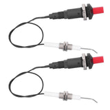2 Sets Grill Stove Igniter Set Plastic Push Type Universal Threaded Grill Stove Spark Ignition for Kitchen Accessories - Low Angle