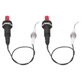 2 Sets Grill Stove Igniter Set Plastic Push Type Universal Threaded Grill Stove Spark Ignition for Kitchen Accessories
