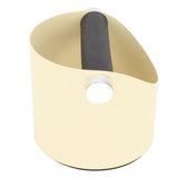 Coffee Knocking Slag Bucket Home Small Anti Slip Coffee Machine Grounds Box Powder Slag Recycling Bucket Yellow