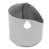 Coffee Knocking Slag Bucket Home Small Anti Slip Coffee Machine Grounds Box Powder Slag Recycling Bucket Grey - Front View
