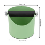 Coffee Knocking Slag Bucket Home Small Anti Slip Coffee Machine Grounds Box Powder Slag Recycling Bucket Green - Extra Image