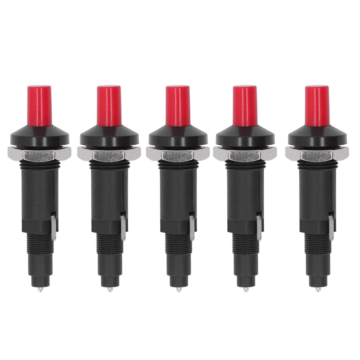 5PCS Piezo Igniter 1 Out 2 Spark PP Shell Push Button Grill Igniters for Outdoor Cooking