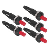 5PCS Piezo Igniter 1 Out 2 Spark PP Shell Push Button Grill Igniters for Outdoor Cooking - Top-Down View