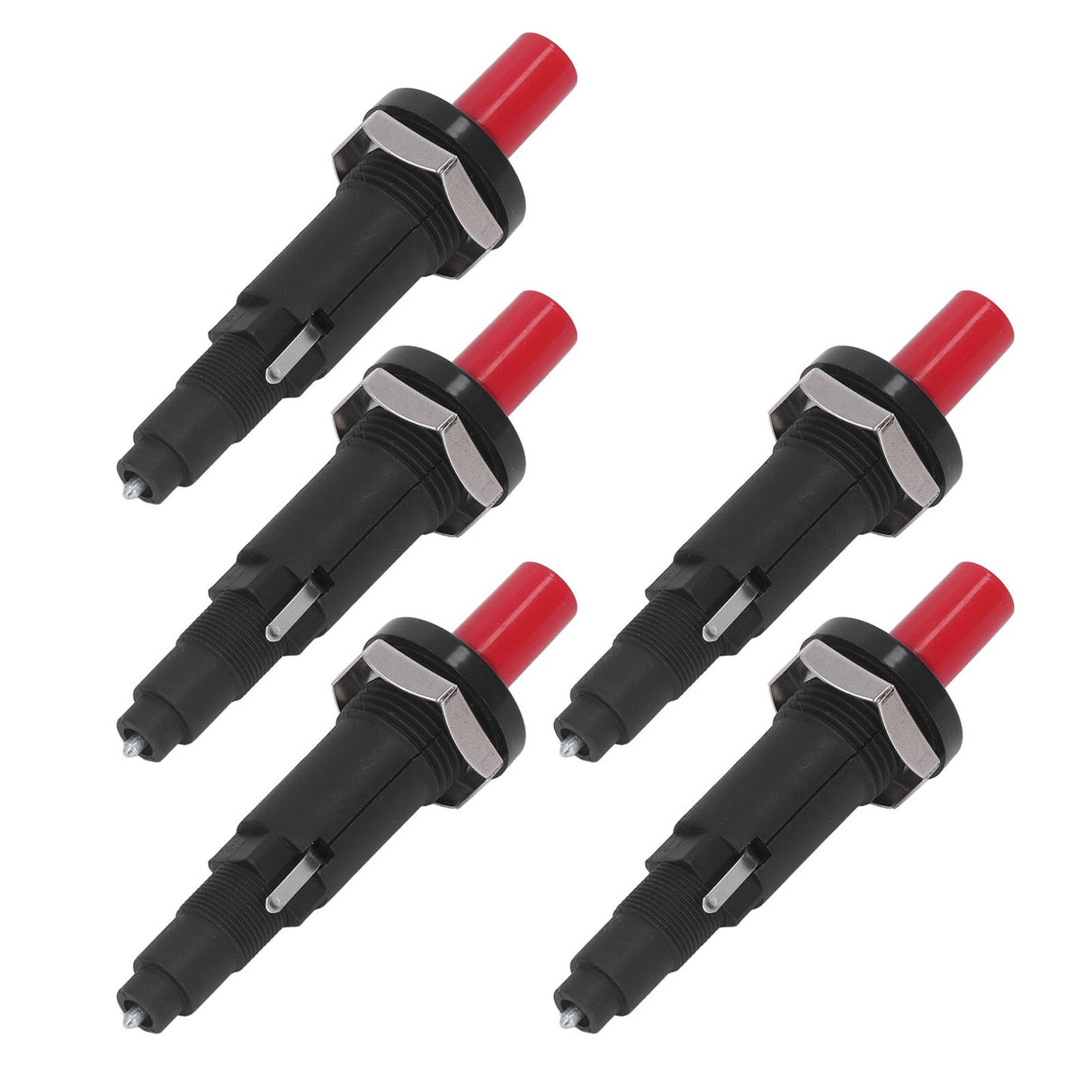5PCS Piezo Igniter 1 Out 2 Spark PP Shell Push Button Grill Igniters for Outdoor Cooking