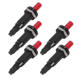 5PCS Piezo Igniter 1 Out 2 Spark PP Shell Push Button Grill Igniters for Outdoor Cooking - 45-Degree Angle