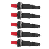 5PCS Piezo Igniter 1 Out 2 Spark PP Shell Push Button Grill Igniters for Outdoor Cooking - Rear View