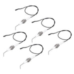 5pcs Spark Ignition Electrode Ceramic M10 Furnace Ignition Threaded Electrode for Push Button Piezo Igniter
