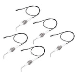 5pcs Spark Ignition Electrode Ceramic M10 Furnace Ignition Threaded Electrode for Push Button Piezo Igniter - Front View