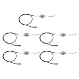 5pcs Spark Ignition Electrode Ceramic M10 Furnace Ignition Threaded Electrode for Push Button Piezo Igniter