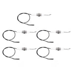 5pcs Spark Ignition Electrode Ceramic M10 Furnace Ignition Threaded Electrode for Push Button Piezo Igniter