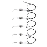 5pcs Spark Ignition Electrode Ceramic M10 Furnace Ignition Threaded Electrode for Push Button Piezo Igniter