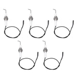5pcs Spark Ignition Electrode Ceramic M10 Furnace Ignition Threaded Electrode for Push Button Piezo Igniter - 45-Degree Angle