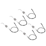 5pcs Spark Ignition Electrode Ceramic M10 Furnace Ignition Threaded Electrode for Push Button Piezo Igniter - Rear View