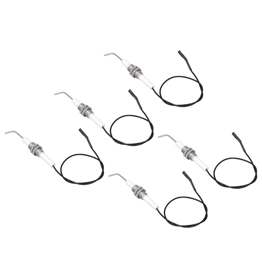 5pcs Spark Ignition Electrode Ceramic M10 Furnace Ignition Threaded Electrode for Push Button Piezo Igniter