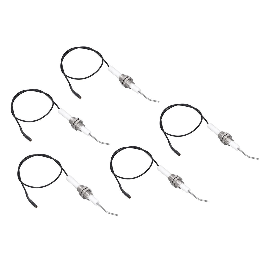 5pcs Spark Ignition Electrode Ceramic M10 Furnace Ignition Threaded Electrode for Push Button Piezo Igniter