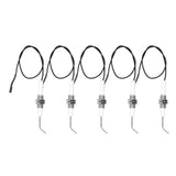 5pcs Spark Ignition Electrode Ceramic M10 Furnace Ignition Threaded Electrode for Push Button Piezo Igniter