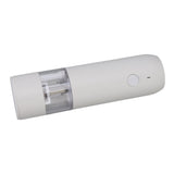 Electric Pepper Grinder Adjustable Coarseness Portable Pepper Mill for Pepper Salt Cayenne Cloves Vanilla White - Low Angle