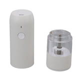 Electric Pepper Grinder Adjustable Coarseness Portable Pepper Mill for Pepper Salt Cayenne Cloves Vanilla White
