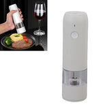 Electric Pepper Grinder Adjustable Coarseness Portable Pepper Mill for Pepper Salt Cayenne Cloves Vanilla White