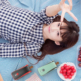 Mini Bag Sealer 2 in 1 Heat Sealer and Cutter Bottom Magnetic Handheld Plastic Bag Resealer Machine for Home Black Red Polymer Battery Powered - Side View