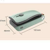 Mini Bag Sealer 2 in 1 Heat Sealer and Cutter Bottom Magnetic Handheld Plastic Bag Resealer Machine for Home Black Red Polymer Battery Powered - 45-Degree Angle