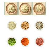 Garlic Chopper Electric Wireless Soft Handle Handheld Food Chopper for Home Kitchen Type1 - Side View