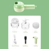 Garlic Chopper Electric Wireless Soft Handle Handheld Food Chopper for Home Kitchen Type1