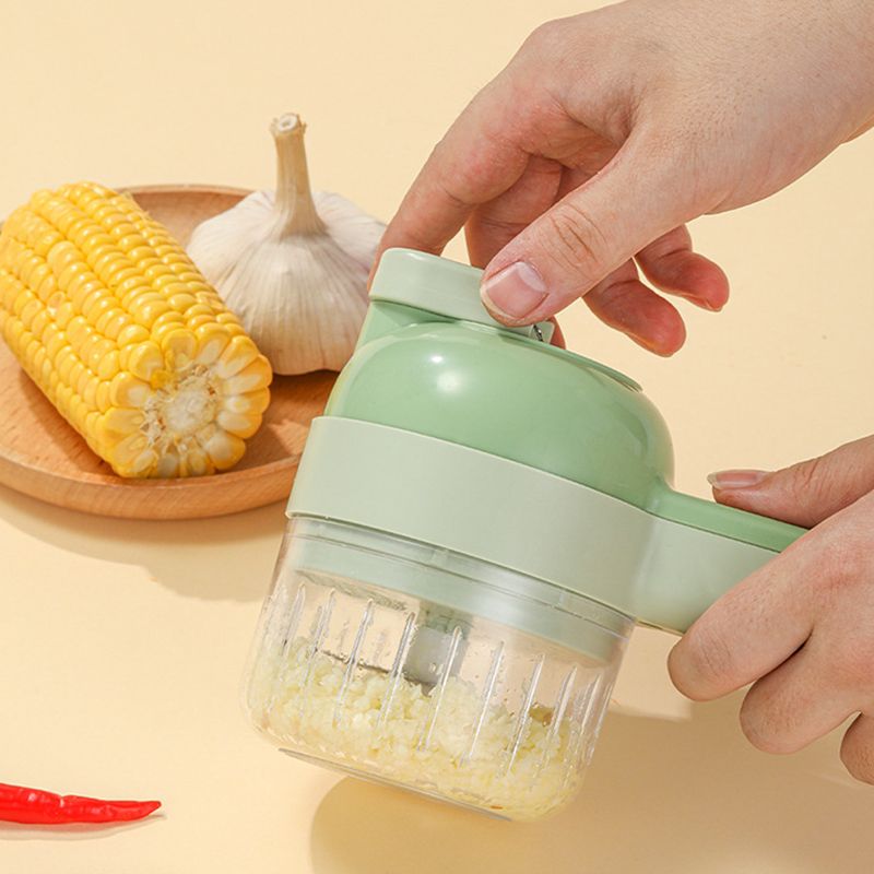 Garlic Chopper Electric Wireless Soft Handle Handheld Food Chopper for Home Kitchen Type1