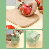 Garlic Chopper Electric Wireless Soft Handle Handheld Food Chopper for Home Kitchen Type1 - Low Angle