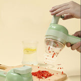 Garlic Chopper Electric Wireless Soft Handle Handheld Food Chopper for Home Kitchen Type1 - Extra Image