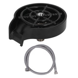 High Pressure Sink Glass Rinser Bar Automatic Cup Washer Kit with ABS Base 80cm Hose Black