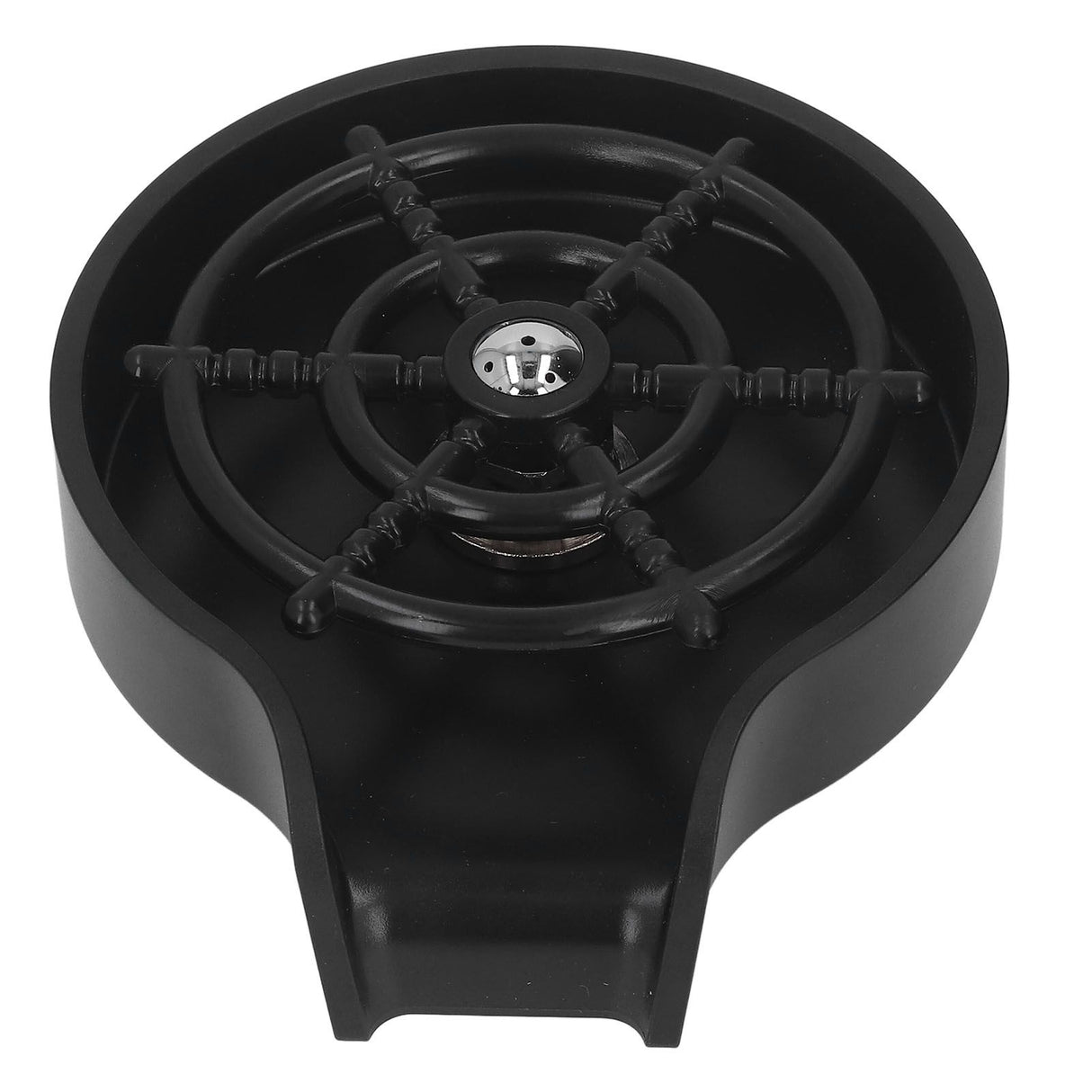High Pressure Sink Glass Rinser Bar Automatic Cup Washer Kit with ABS Base 80cm Hose Black