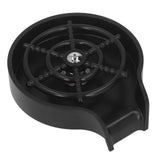 High Pressure Sink Glass Rinser Bar Automatic Cup Washer Kit with ABS Base 80cm Hose Black