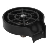 High Pressure Sink Glass Rinser Bar Automatic Cup Washer Kit with ABS Base 80cm Hose Black