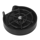 High Pressure Sink Glass Rinser Bar Automatic Cup Washer Kit with ABS Base 80cm Hose Black