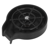 High Pressure Sink Glass Rinser Bar Automatic Cup Washer Kit with ABS Base 80cm Hose Black