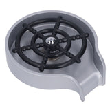 High Pressure Sink Glass Rinser Bar Automatic Cup Washer Kit with ABS Base 80cm Hose Silver