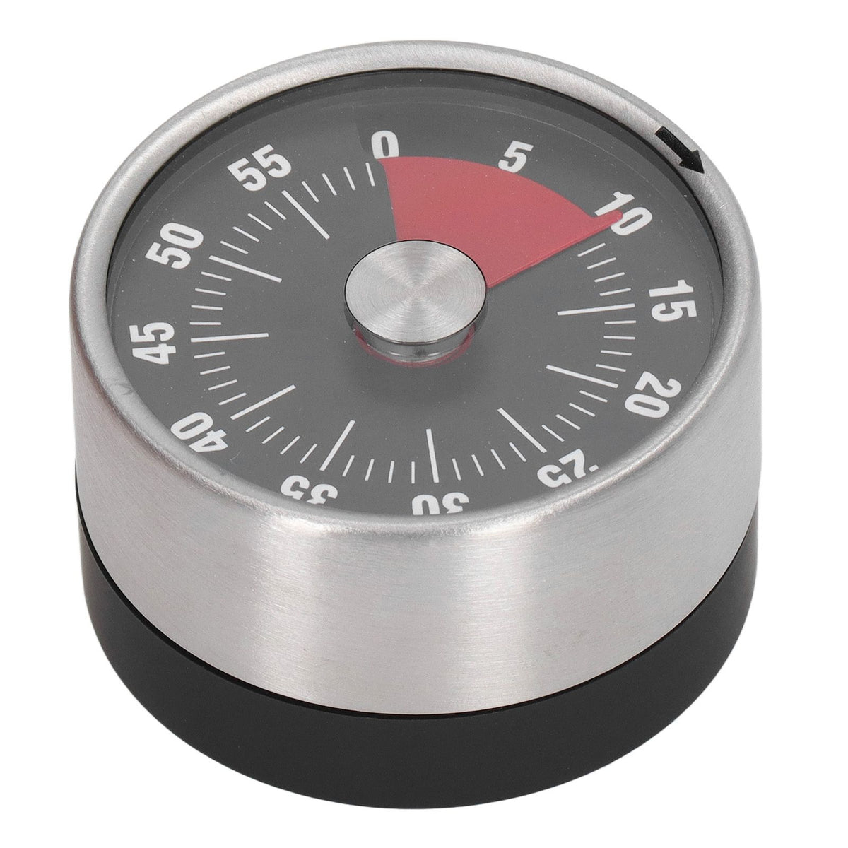 Magnetic Timer Magnet Design Stainless Steel 70db Alert High Accuracy Visual Timer for Kitchen Cooking Management Black