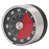 Magnetic Timer Magnet Design Stainless Steel 70db Alert High Accuracy Visual Timer for Kitchen Cooking Management Black