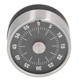 Magnetic Timer Magnet Design Stainless Steel 70db Alert High Accuracy Visual Timer for Kitchen Cooking Management Black - Close-Up Angle